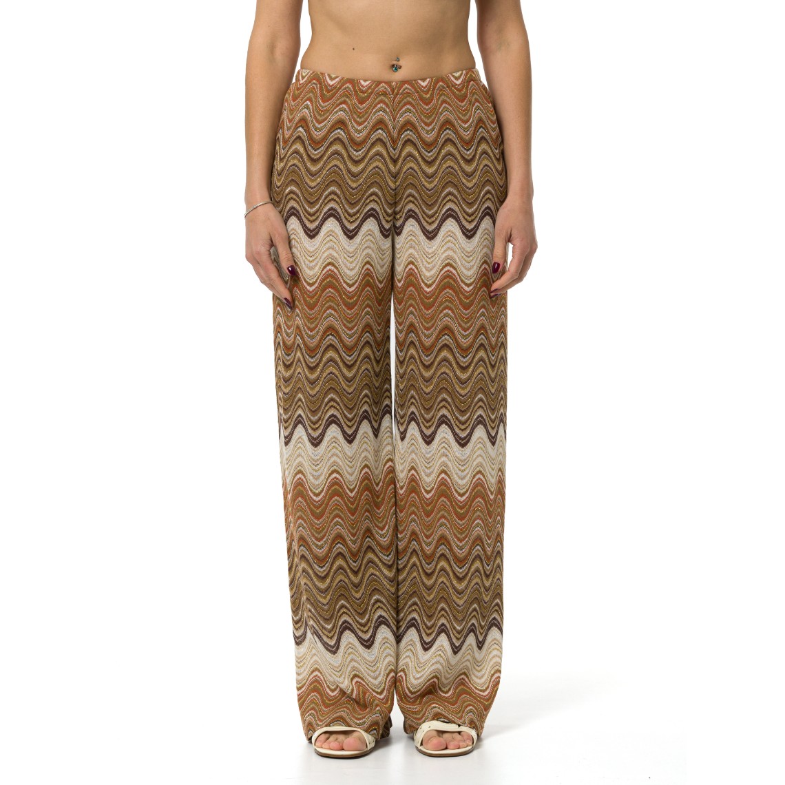 Pantalone lungo Amalia in raschel degradé Mc2 Saint Barth