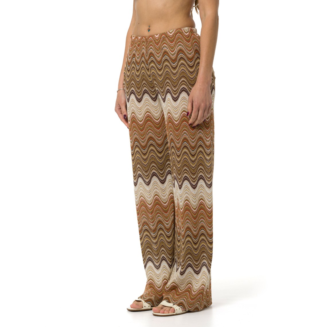 Pantalone lungo Amalia in raschel degradé Mc2 Saint Barth