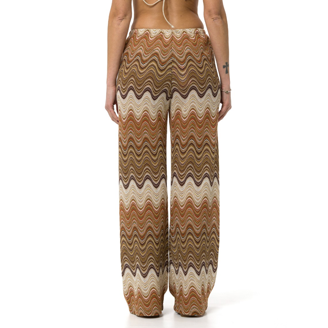 Pantalone lungo Amalia in raschel degradé Mc2 Saint Barth
