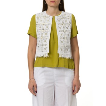 Gilet in maglia crochet Emme Marella