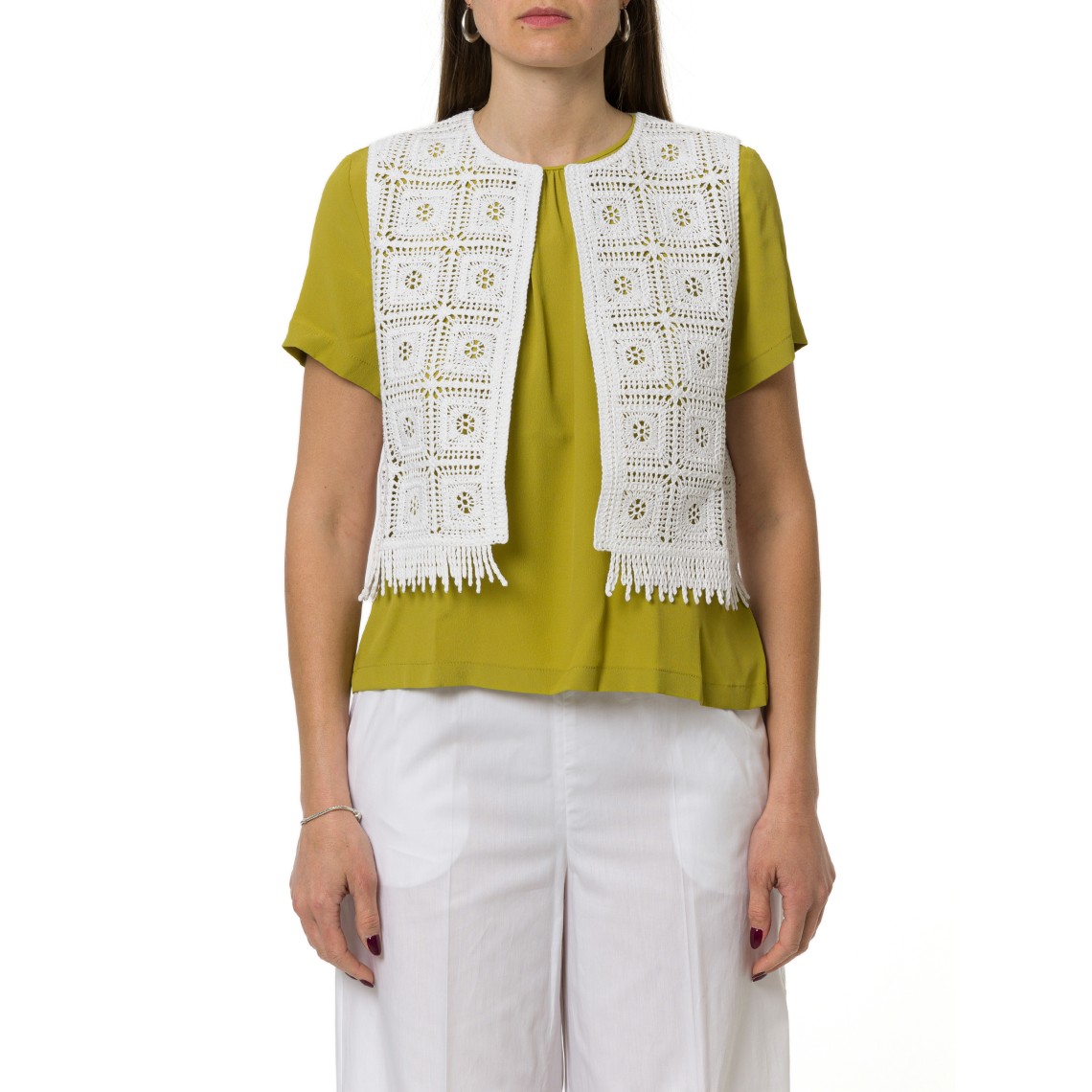 Gilet in maglia crochet Emme Marella