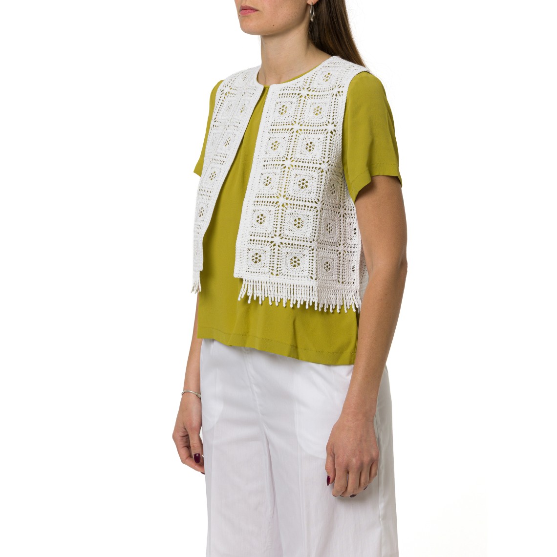 Gilet in maglia crochet Emme Marella