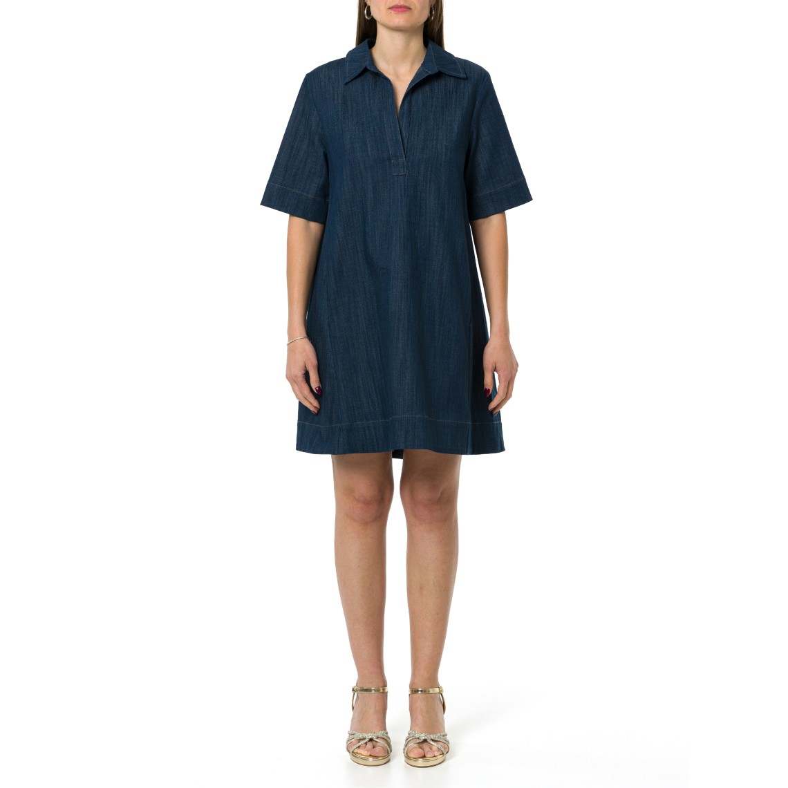 Abito svasato in denim Emme Marella