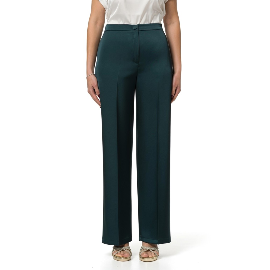 Pantaloni palazzo in raso Emme Marella