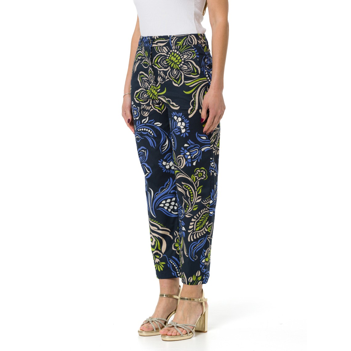 Pantaloni Chino in popeline stretch Emme Marella