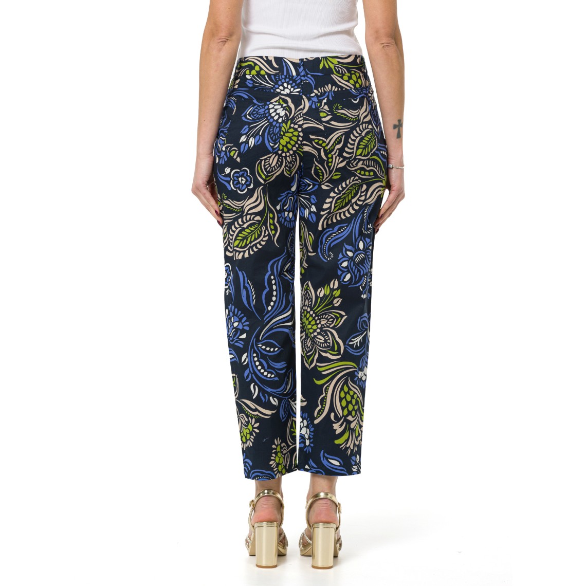 Pantaloni Chino in popeline stretch Emme Marella