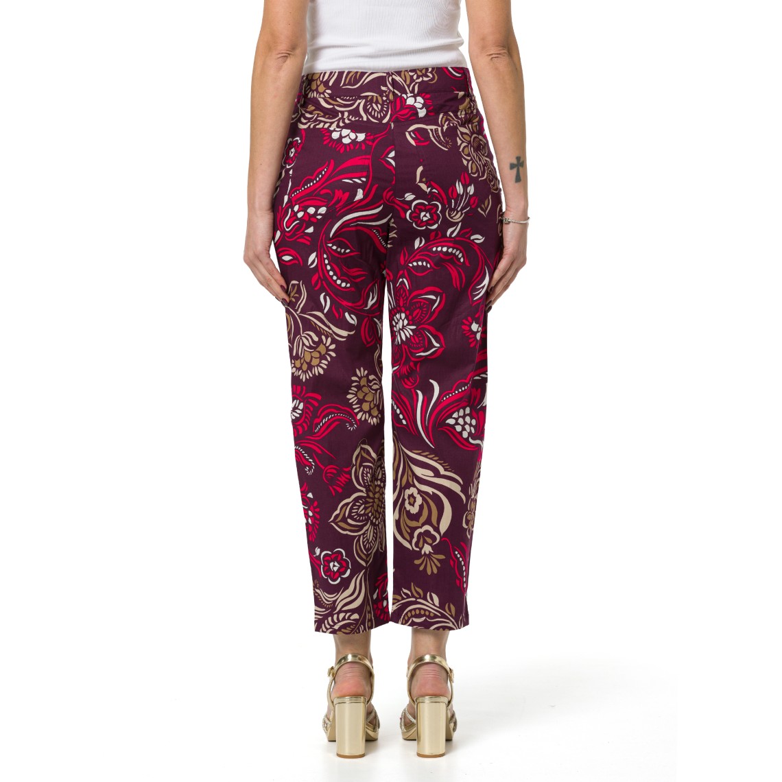Pantaloni Chino in popeline stretch Emme Marella