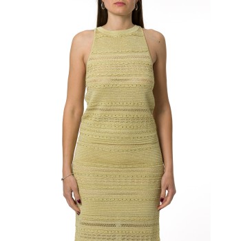 Top in maglia traforata con lurex Liu Jo