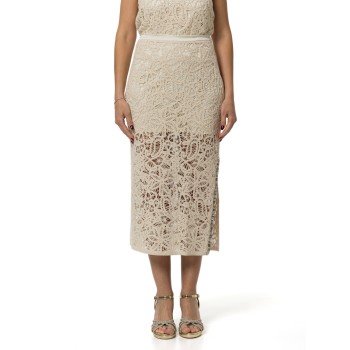 Gonna midi in macramè Liu Jo