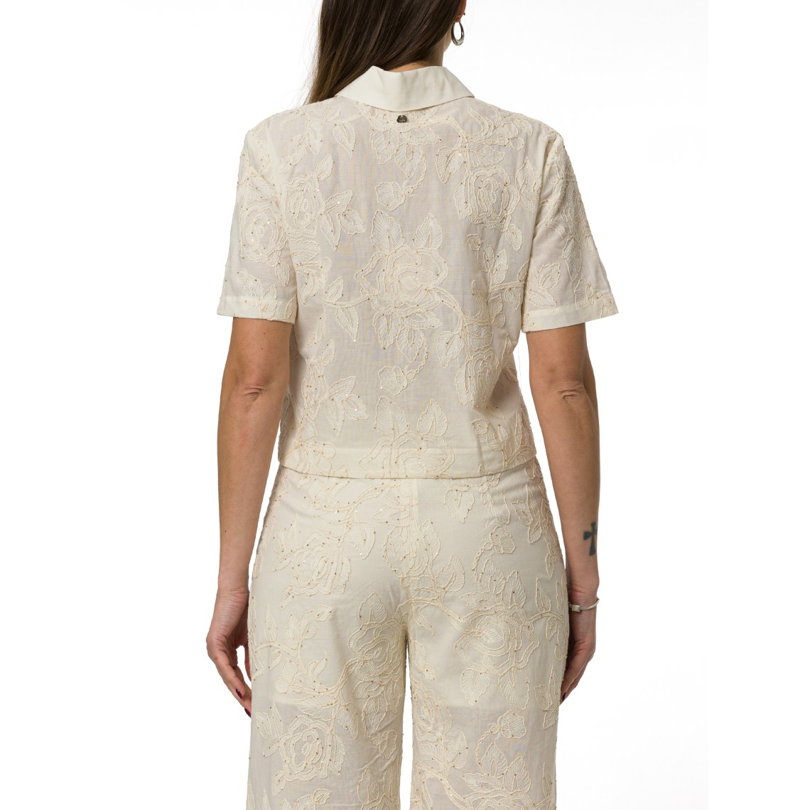 Camicia con ricami e paillettes Liu Jo