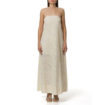 Abito lungo in mussola di cotone Liu Jo