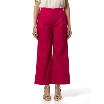 Pantaloni flare in popeline Liu Jo