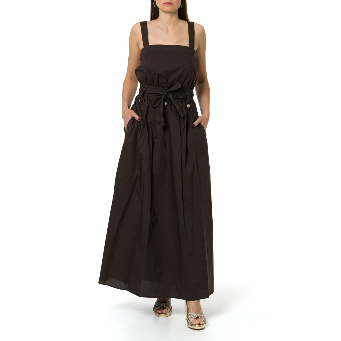 Abito lungo in popeline Liu Jo