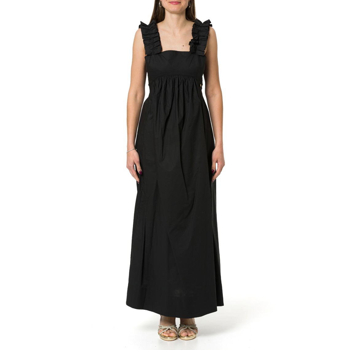 Abito lungo con rouches Liu Jo