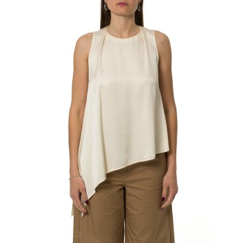 Top asimmetrico in raso Liu Jo