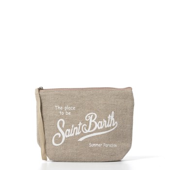 Pochette Aline in lino Mc2 Saint Barth