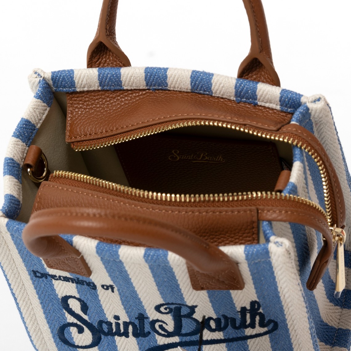 Borsa Vanity Bag Mini in canvas Mc2 Saint Barth