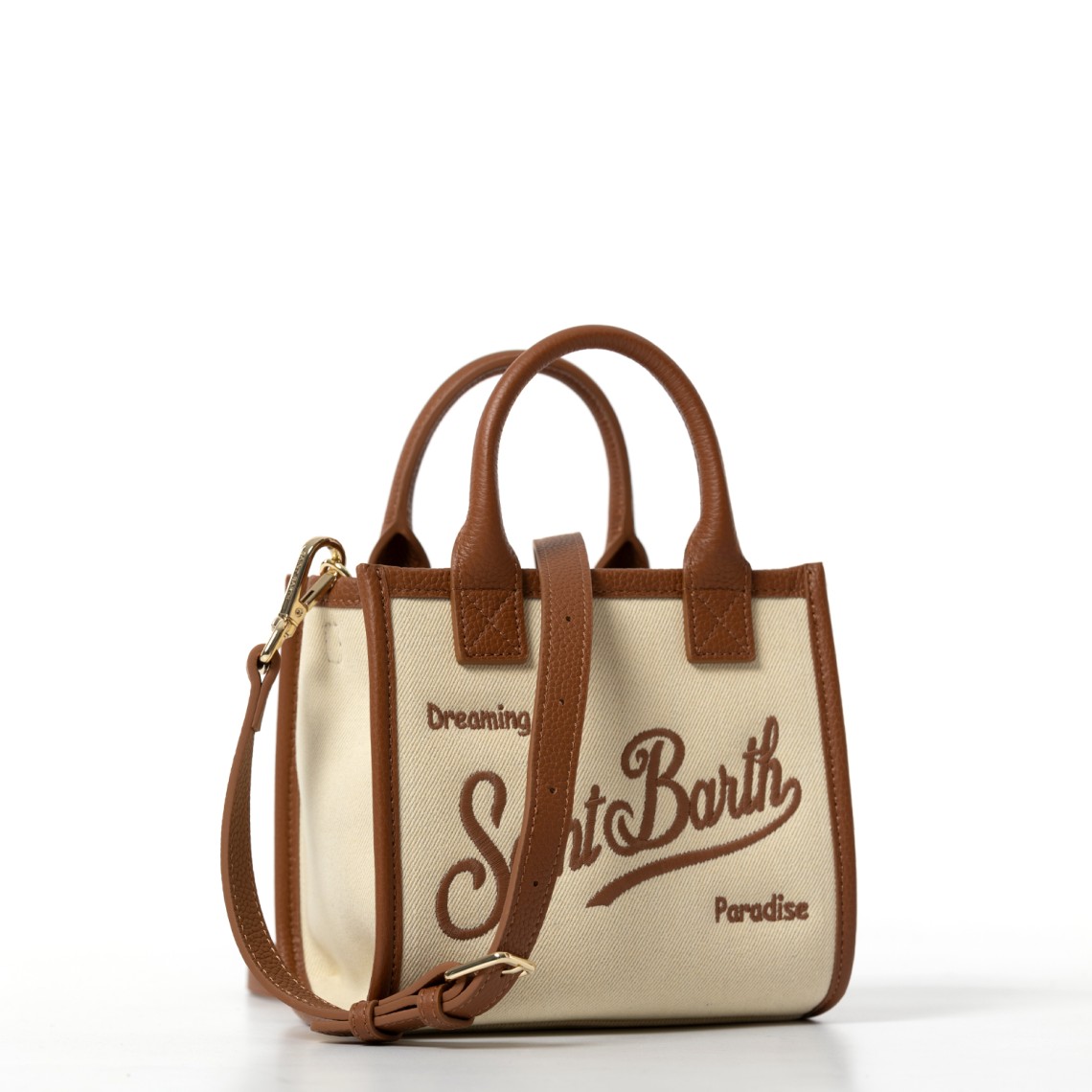 Borsa Vanity Bag Mini in canvas Mc2 Saint Barth