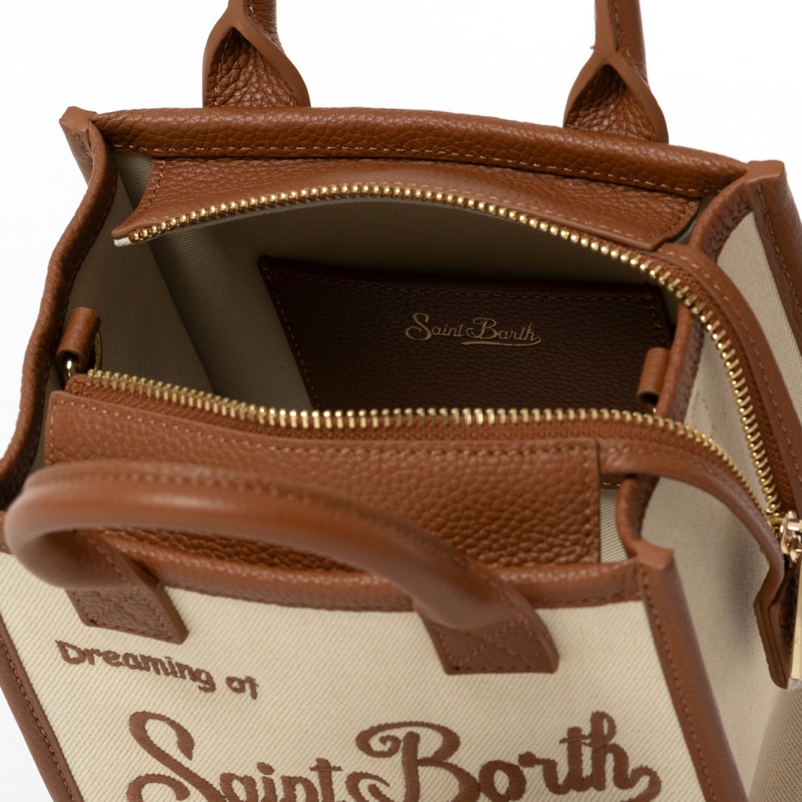 Borsa Vanity Bag Mini in canvas Mc2 Saint Barth