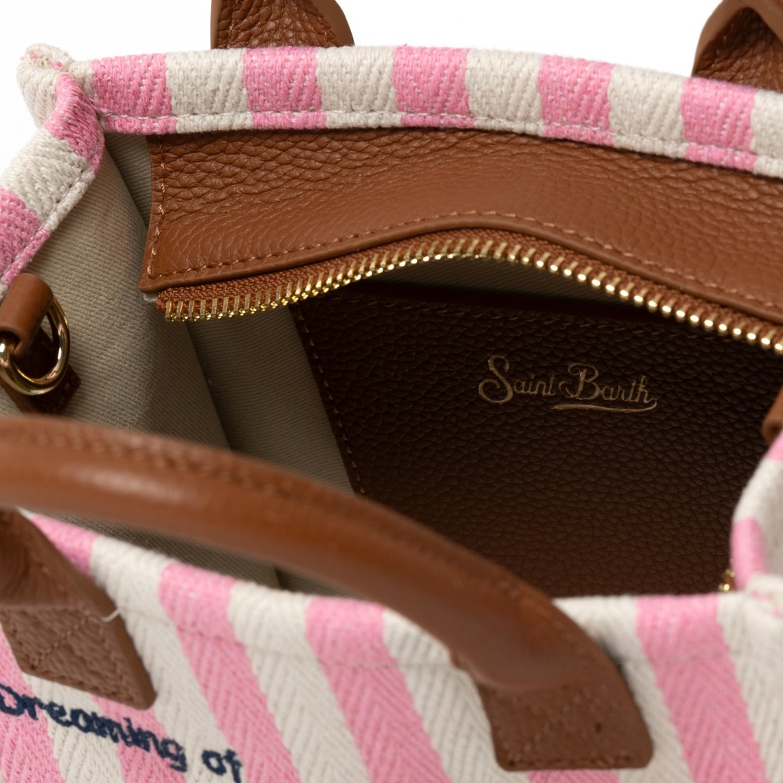 Borsa Vanity Bag Mini in canvas Mc2 Saint Barth