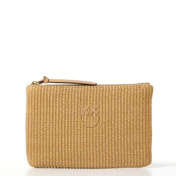 Pochette in rafia Pinko