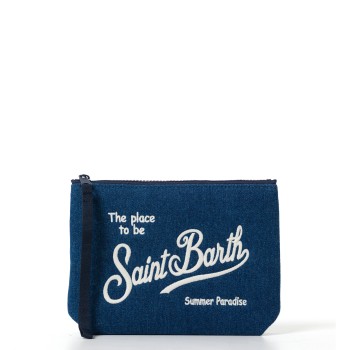 Pochette Aline in effetto denim Mc2 Saint Barth