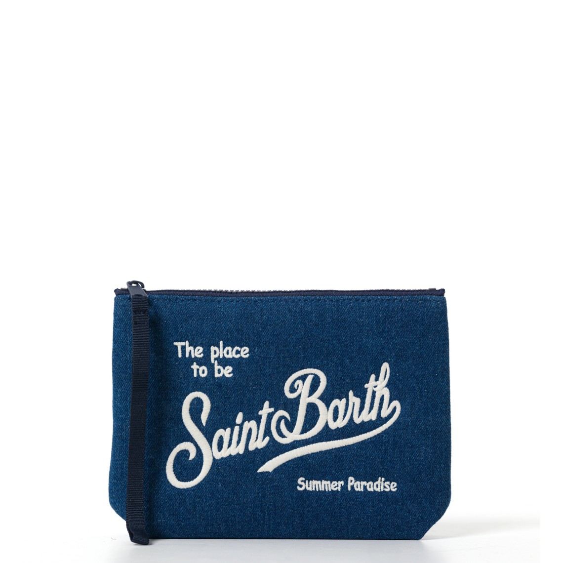 Pochette Aline in effetto denim Mc2 Saint Barth