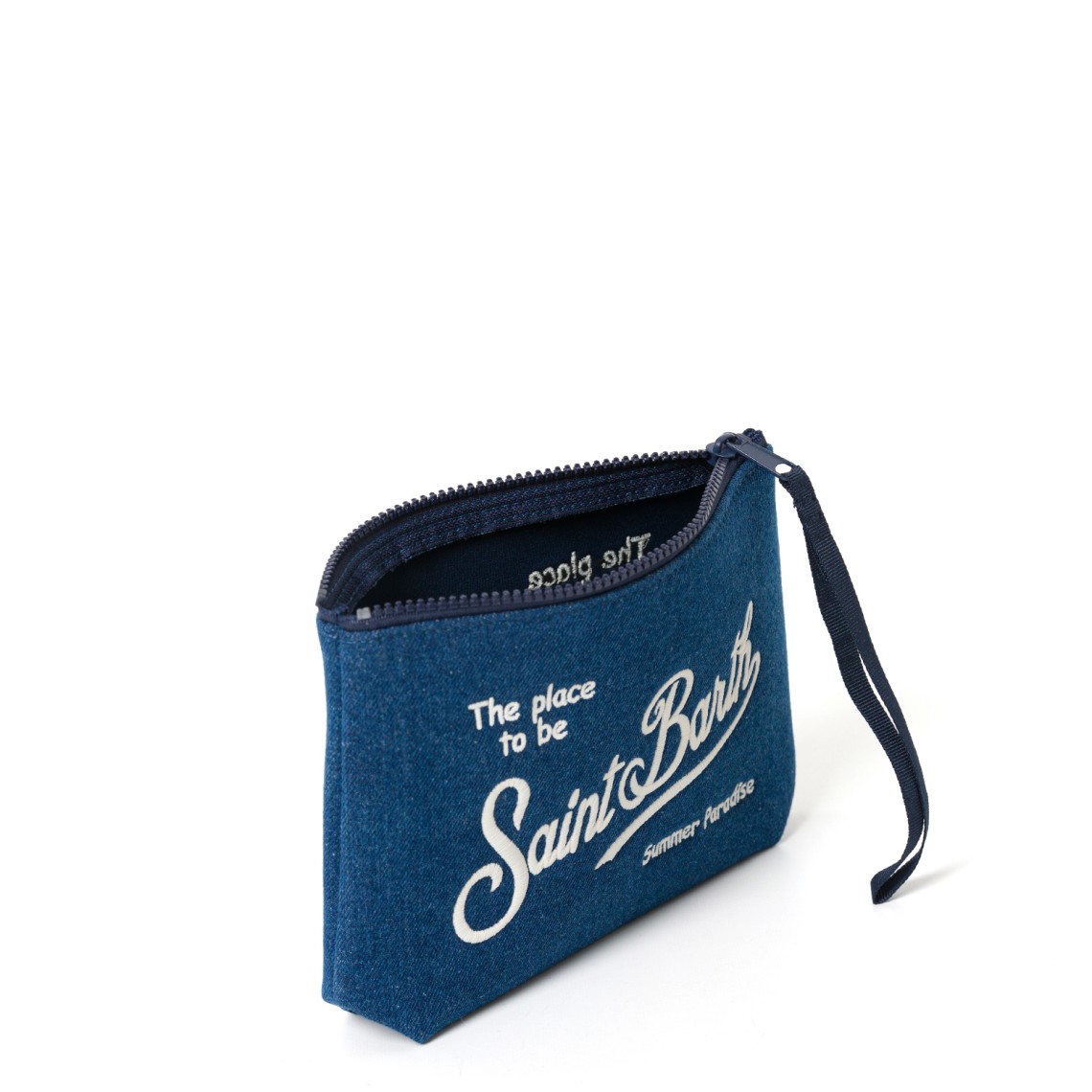 Pochette Aline in effetto denim Mc2 Saint Barth