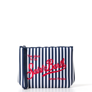 Pochette Aline in scuba a righe Mc2 Saint Barth