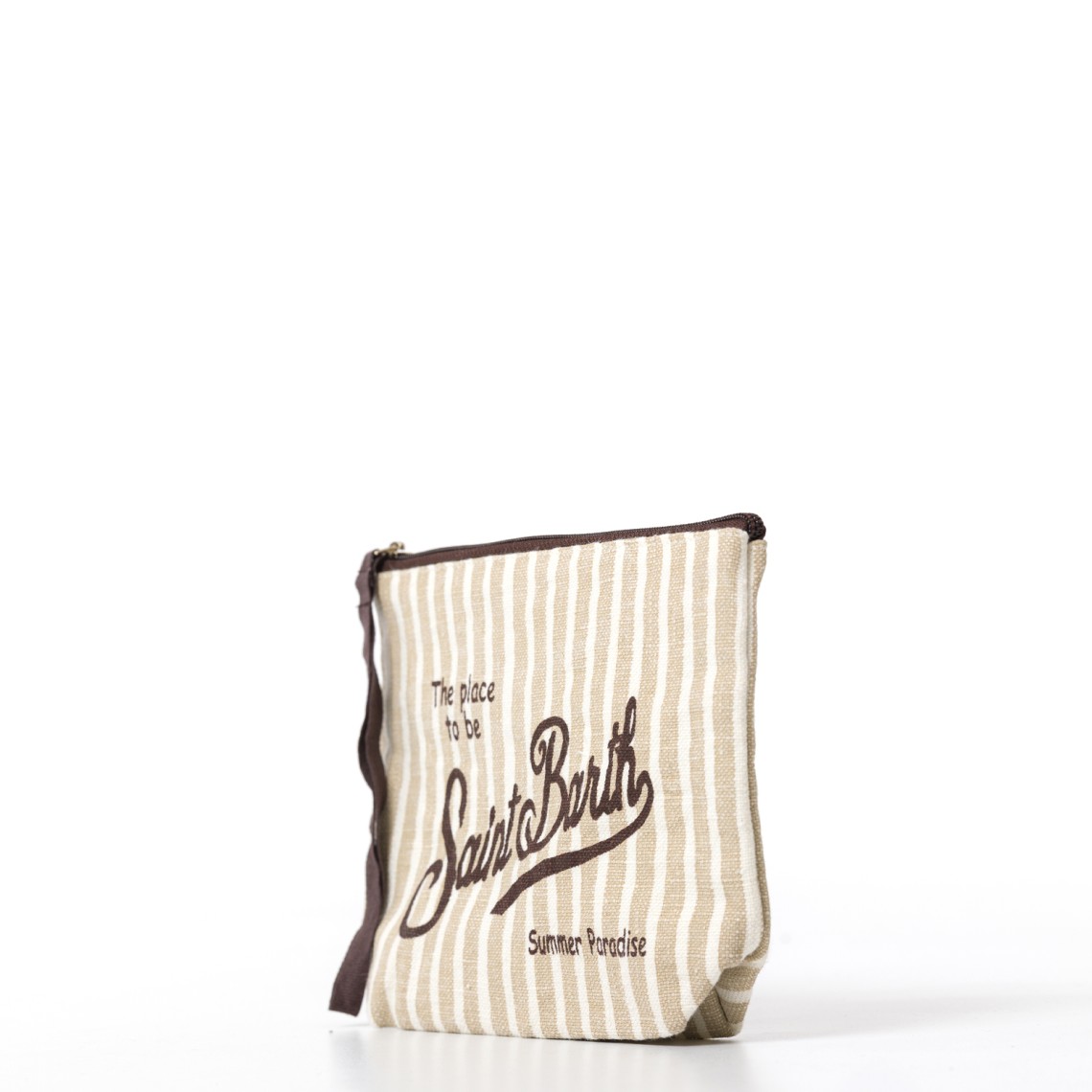 Pochette Aline in lino con fantasia Mc2 Saint Barth