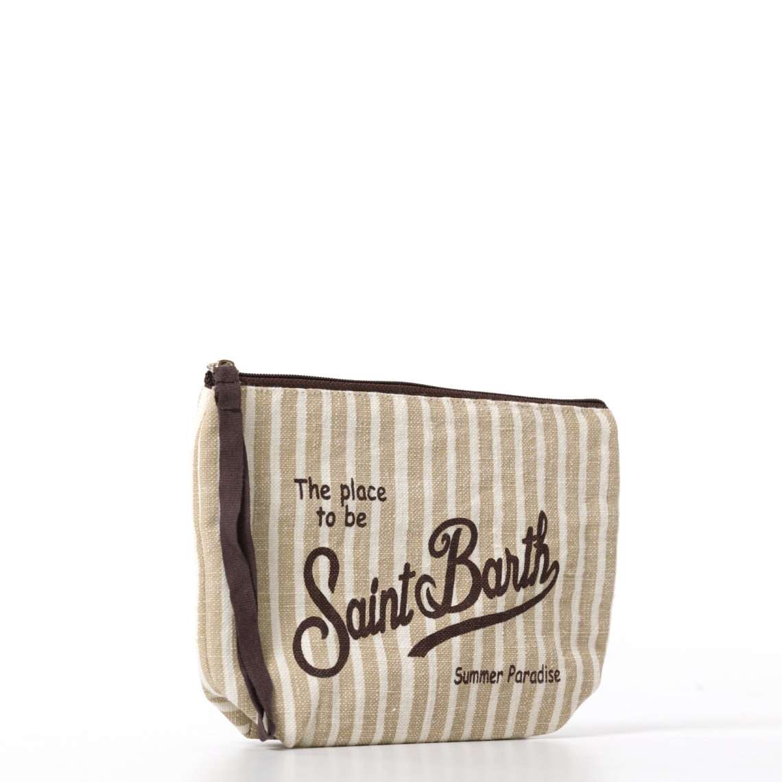 Pochette Aline in lino con fantasia Mc2 Saint Barth
