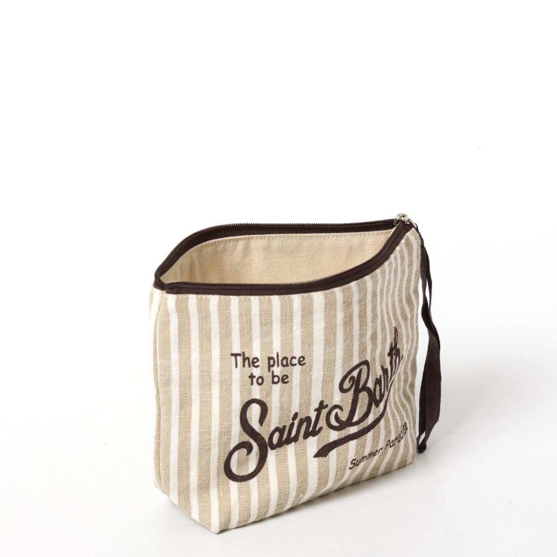 Pochette Aline in lino con fantasia Mc2 Saint Barth