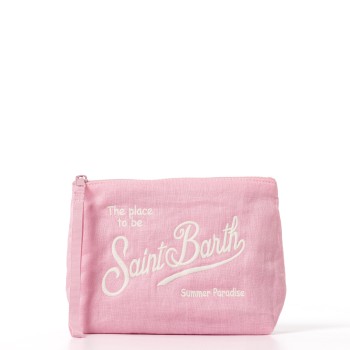 Pochette Aline soft in lino Mc2 Saint Barth