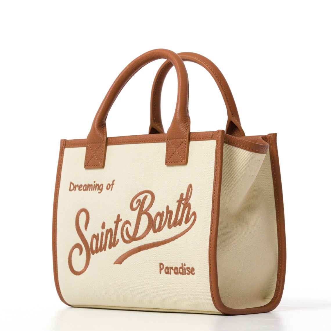 Borsa Vanity medium in canvas e pelle Mc2 Saint Barth