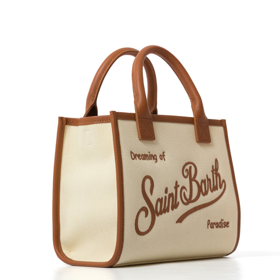 Borsa Vanity medium in canvas e pelle Mc2 Saint Barth