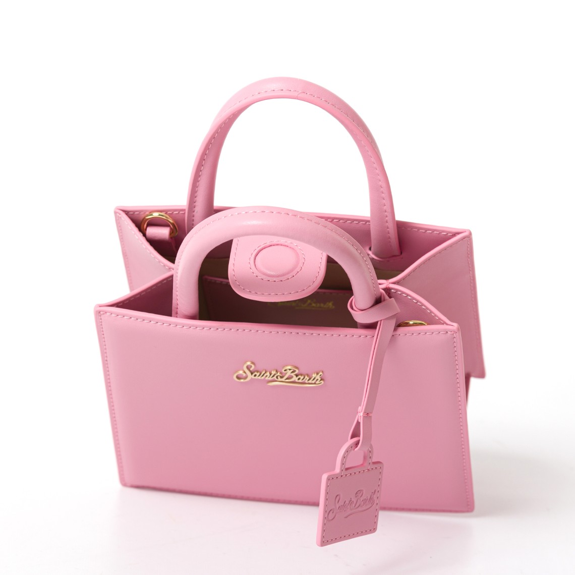 Borsa Shop mini strutturata in pelle liscia Mc2 Saint Barth
