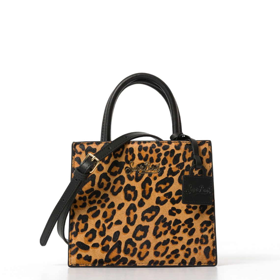 Borsa Shop Mini strutturata in cavallino Mc2 Saint Barth