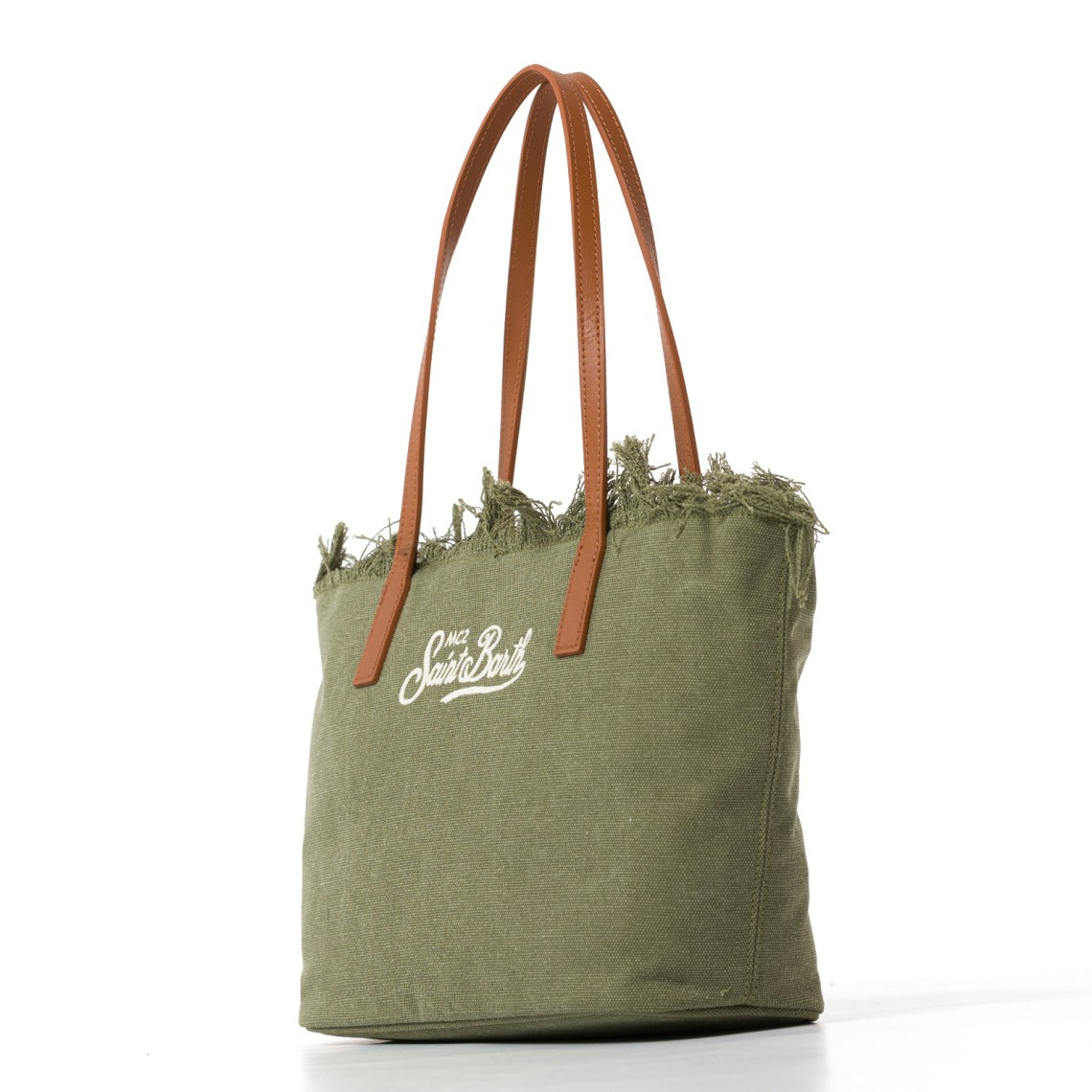 Borsa City Bag Mid con frange medium Mc2 Saint Barth