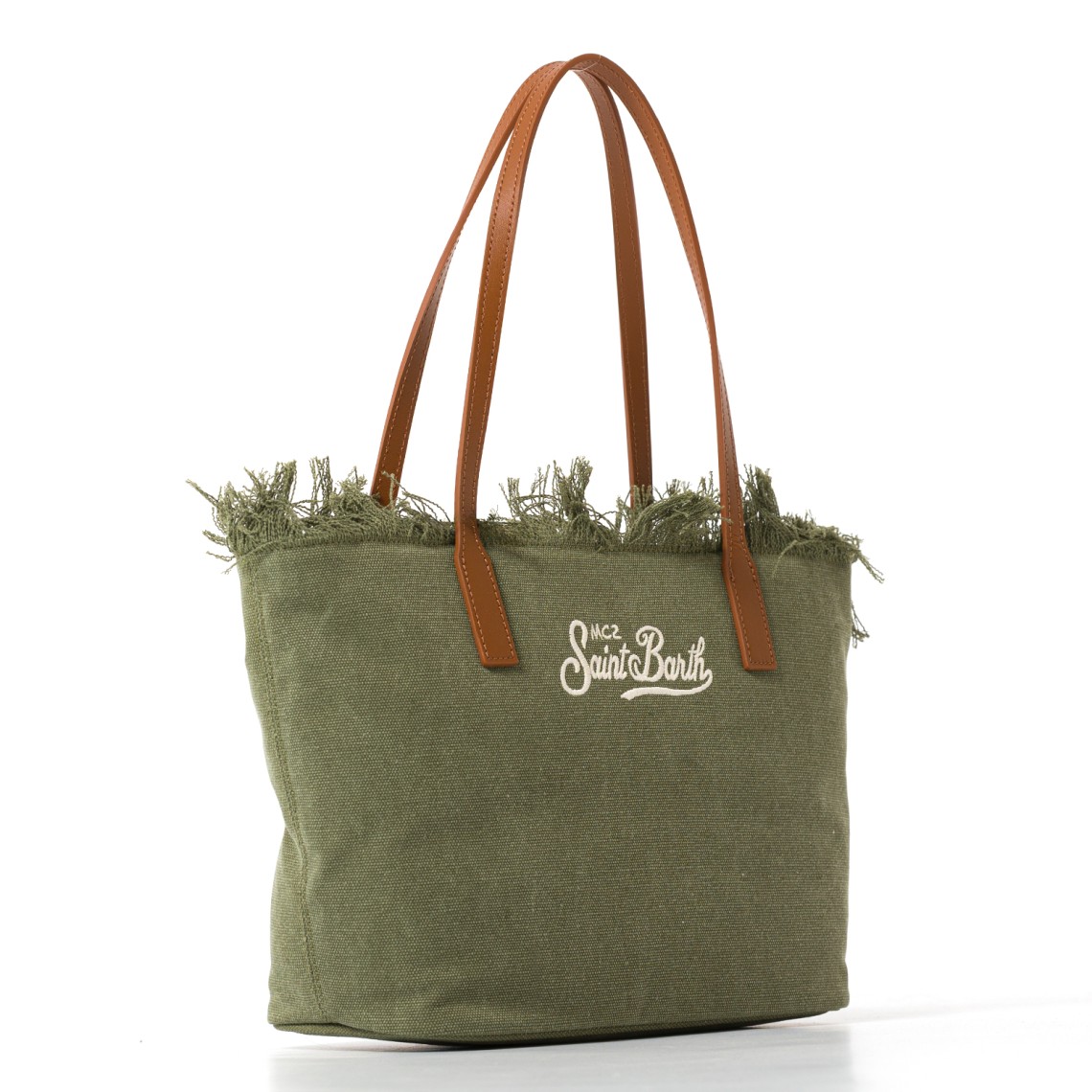 Borsa City Bag Mid con frange medium Mc2 Saint Barth