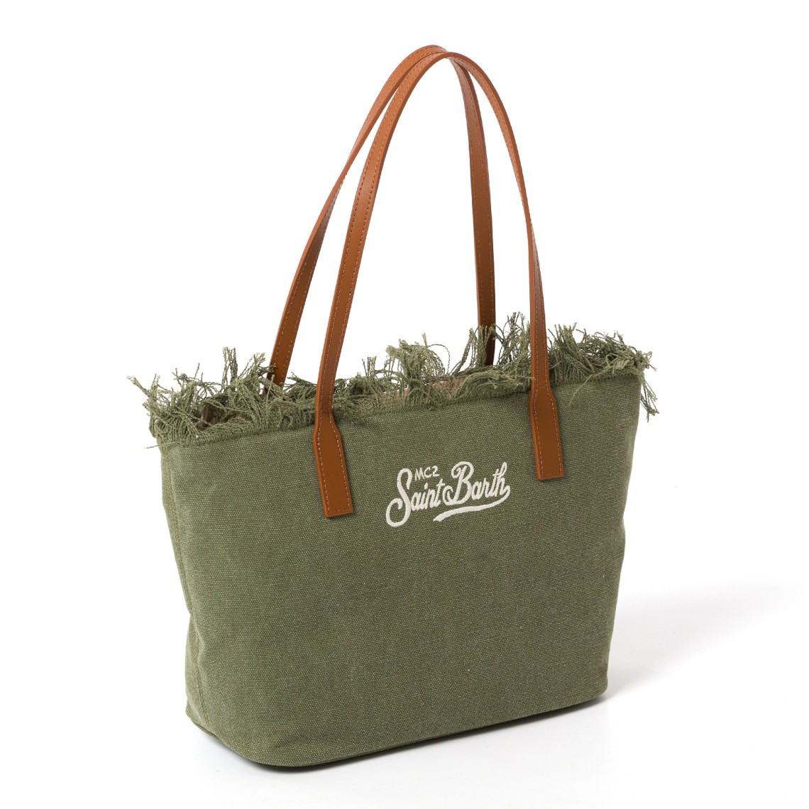 Borsa City Bag Mid con frange medium Mc2 Saint Barth