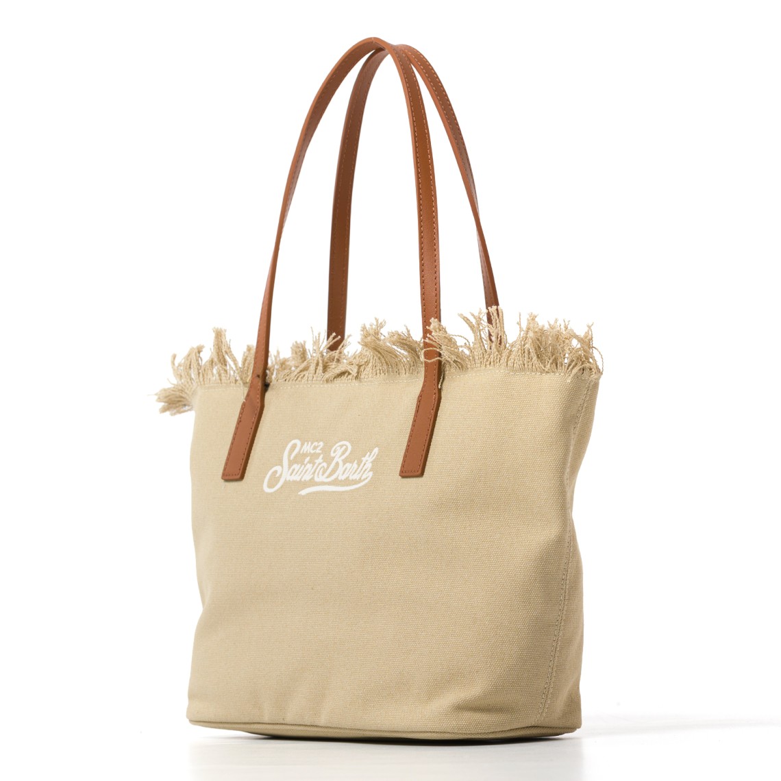 Borsa City Bag Mid con frange medium Mc2 Saint Barth