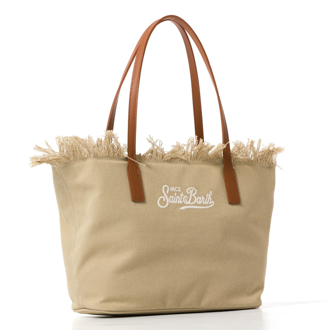 Borsa City Bag Mid con frange medium Mc2 Saint Barth