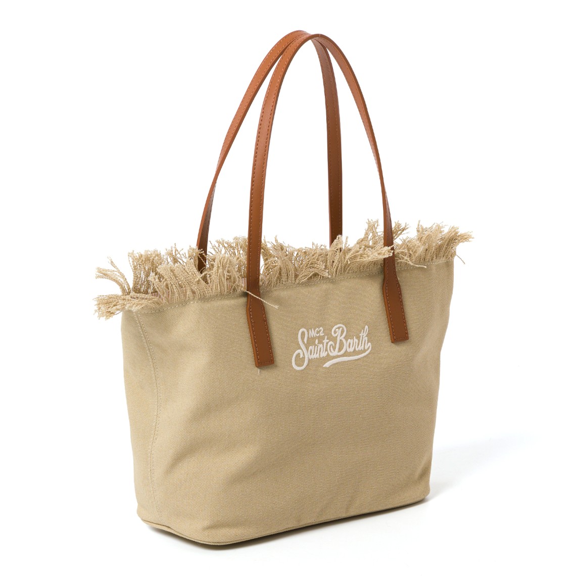 Borsa City Bag Mid con frange medium Mc2 Saint Barth