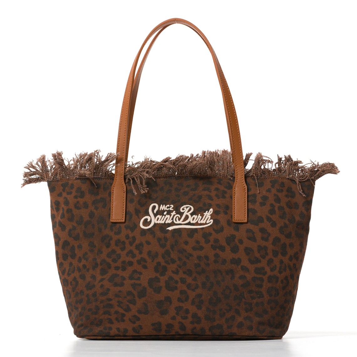 Borsa City Bag Mid con frange medium Mc2 Saint Barth