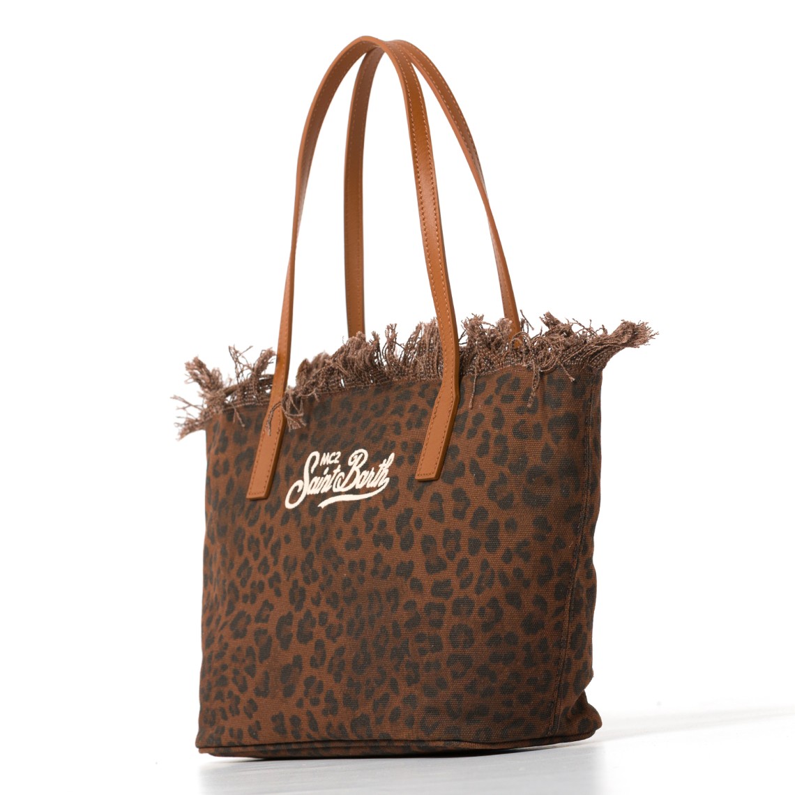 Borsa City Bag Mid con frange medium Mc2 Saint Barth