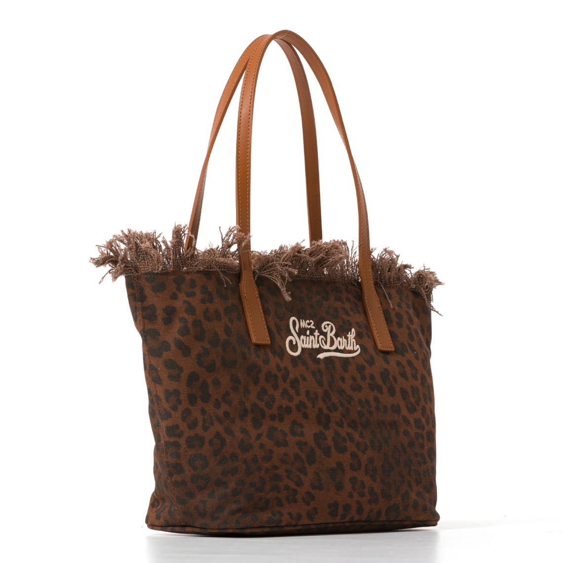 Borsa City Bag Mid con frange medium Mc2 Saint Barth
