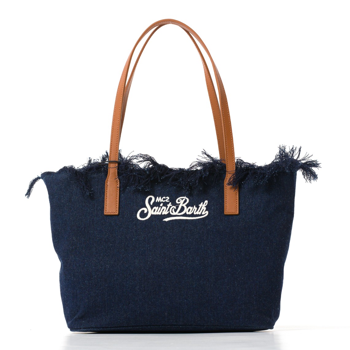Borsa City Bag Mid con frange medium Mc2 Saint Barth