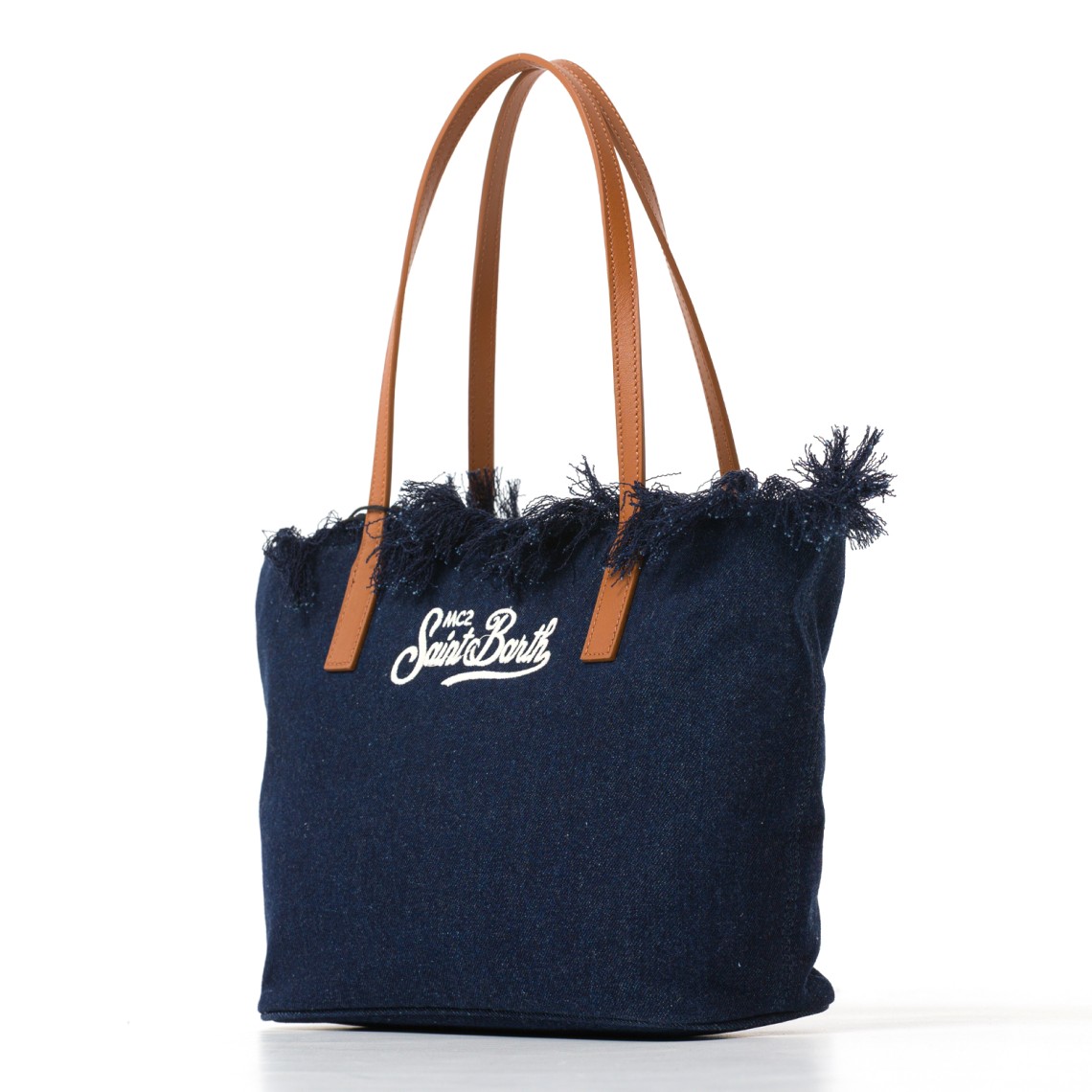 Borsa City Bag Mid con frange medium Mc2 Saint Barth