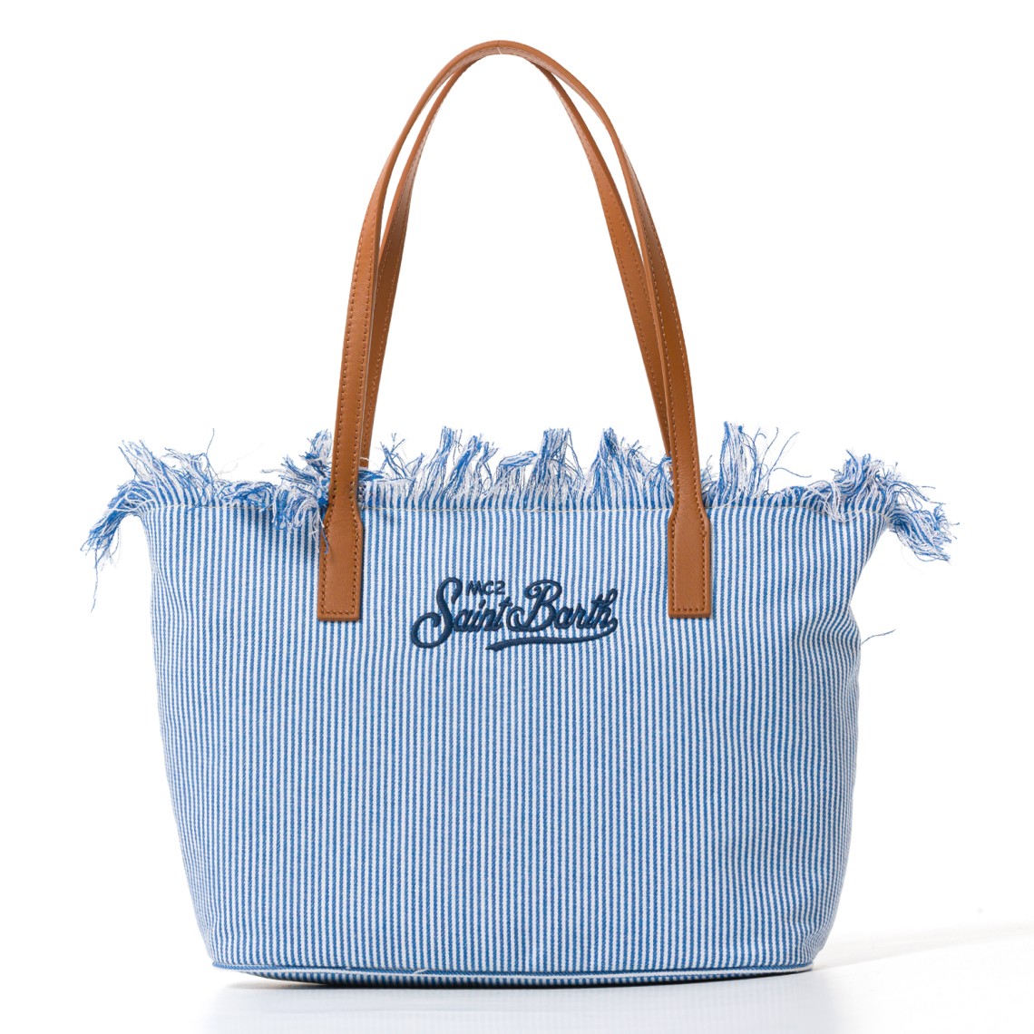 Borsa City Bag Mid con frange medium Mc2 Saint Barth