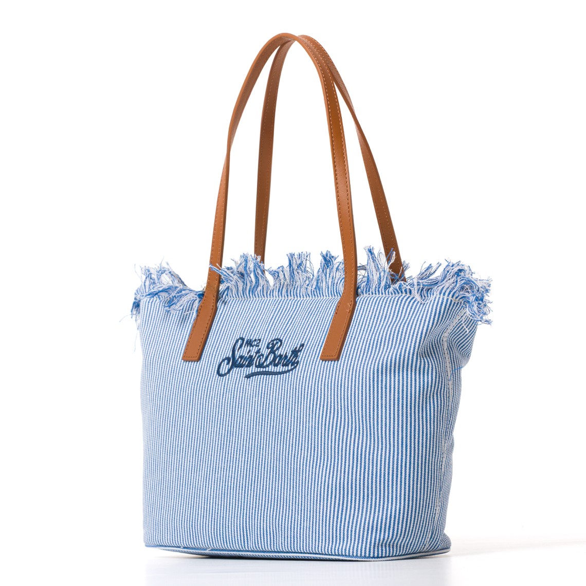 Borsa City Bag Mid con frange medium Mc2 Saint Barth